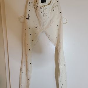 Mother Jeans Stars and Moons Pattern